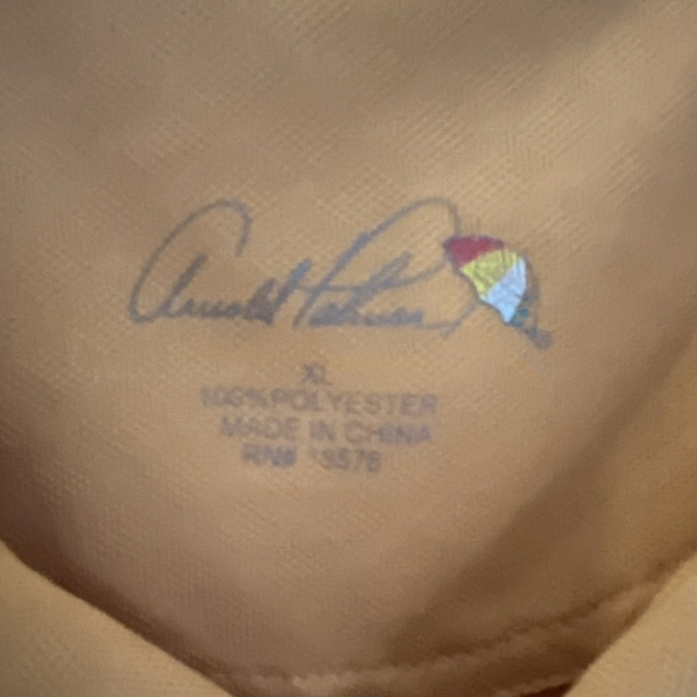 Arnold Palmer Men's Polo Shirt XL Orange Short Sleeve 100% Polyester Golf - Picture 2 of 6